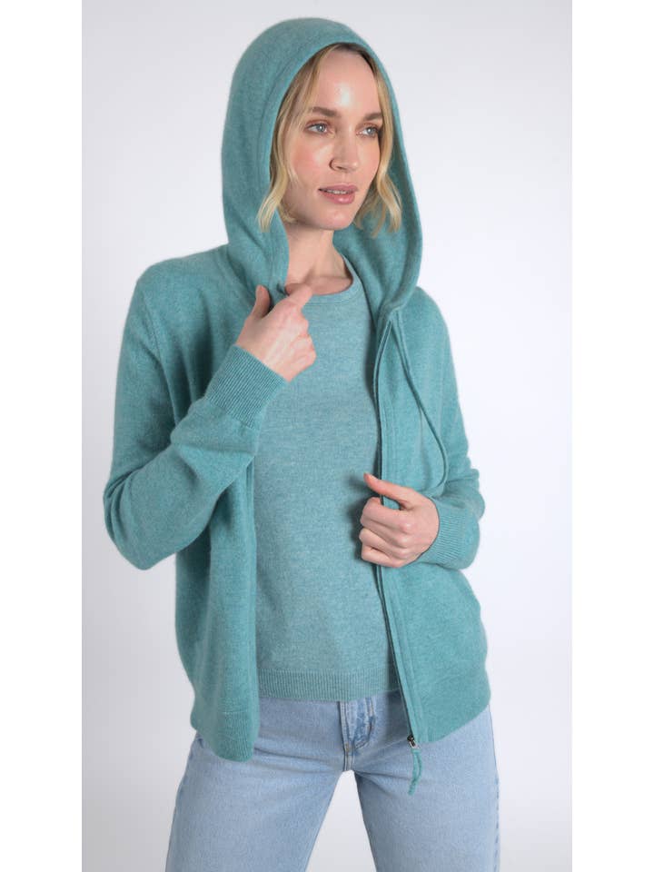 QUINN – wholesale Hoodie – Women's – Cashmere Zip Hoodie
