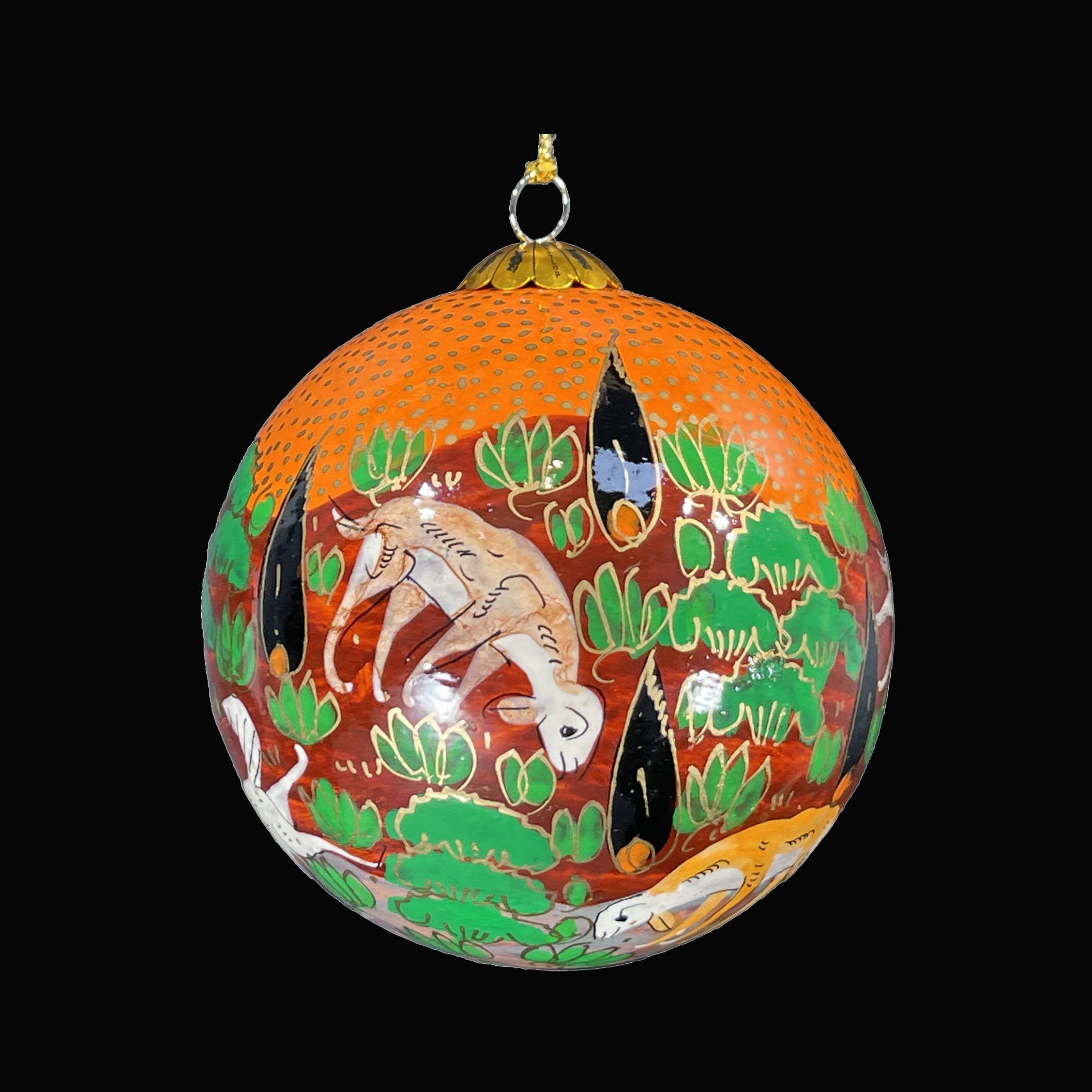 Honest love our planet - Wholesale Ornament - Forest Friends Orange Christmas Bauble