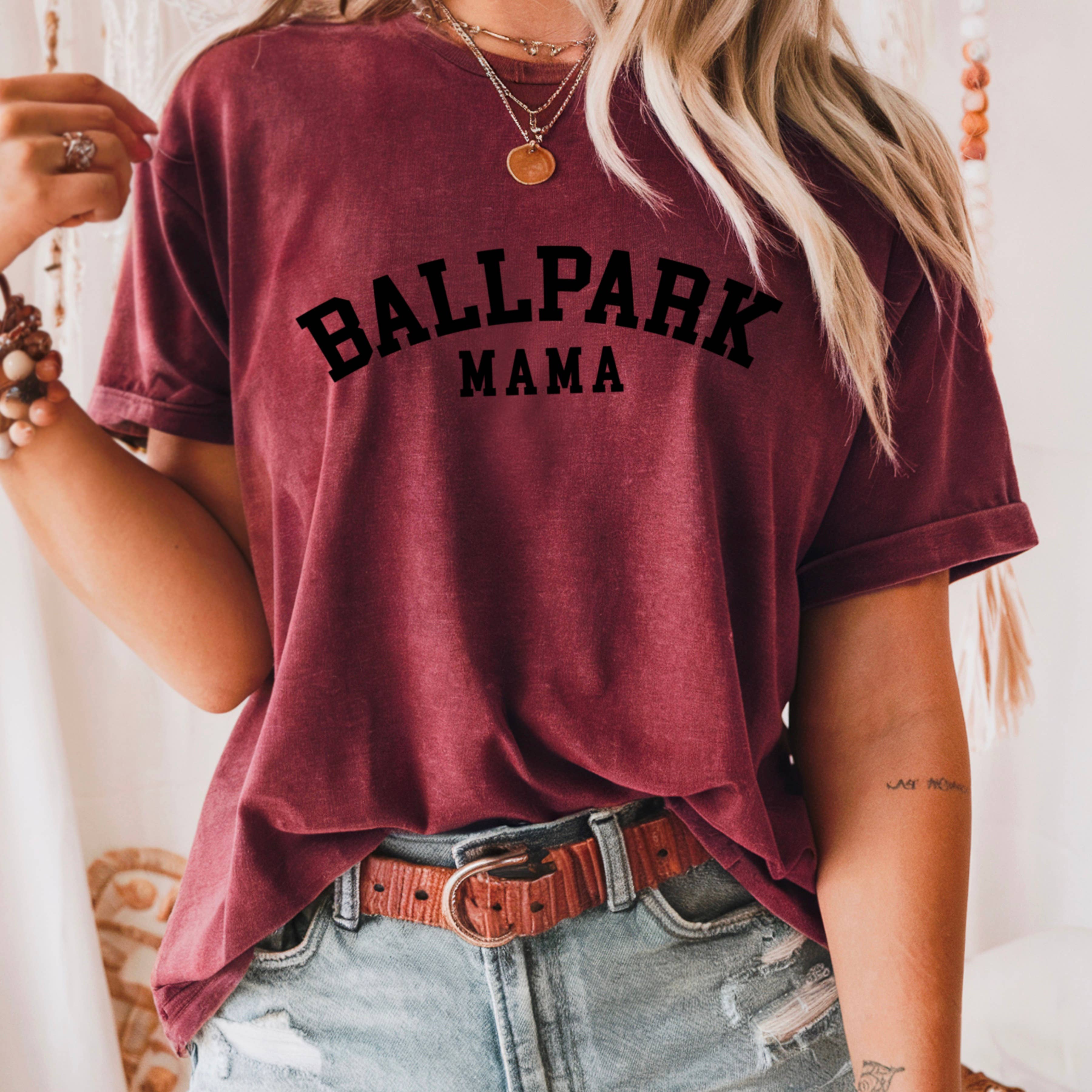 Shoppe SHC - Wholesale T-Shirt (Graphic) - Women's - Ballpark Mama Graphic Shirt | Gameday Shirt | Gildan  16
