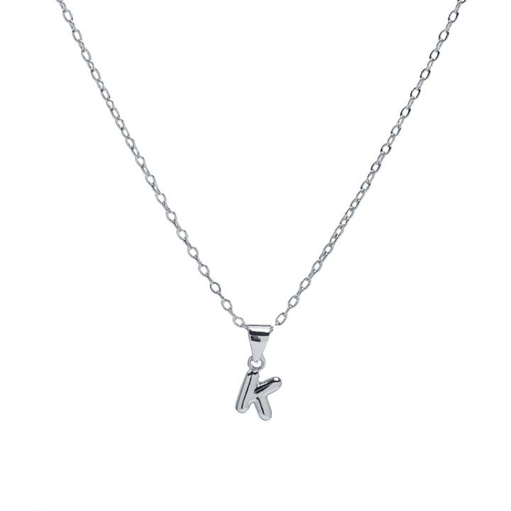 Savvy Bling - Wholesale Pendant/charm necklace - Initial Balloon Bubble Gold Necklace98