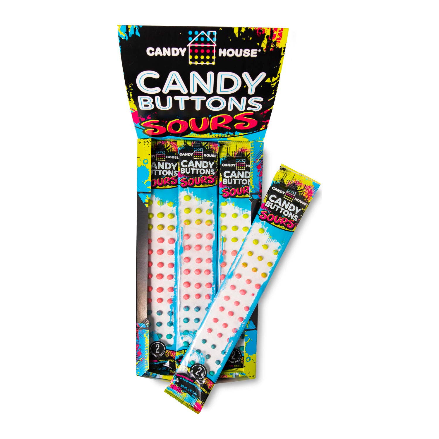 Doscher's Candy - Wholesale Hard Candy - Sour Collection Candy House® Candy Buttons : 24-Count Box2