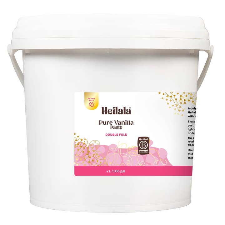 Heilala Vanilla - Wholesale Vanilla/Fruit Extract - Pure Vanilla Paste, Double Fold 1.05 Gallon