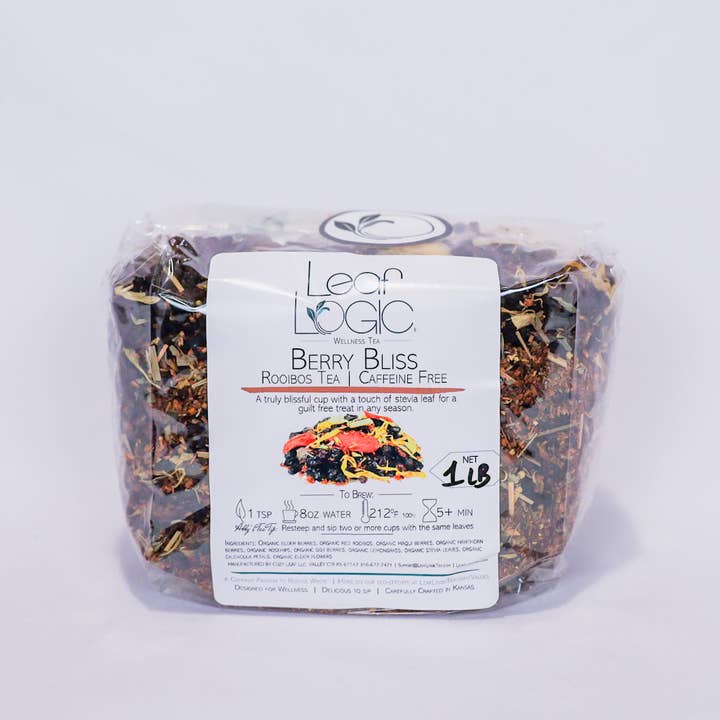 Leaf Logic - Wholesale Loose Tea - Berry Bliss Loose Leaf Tea - Bulk or Amber Refillable Jar2