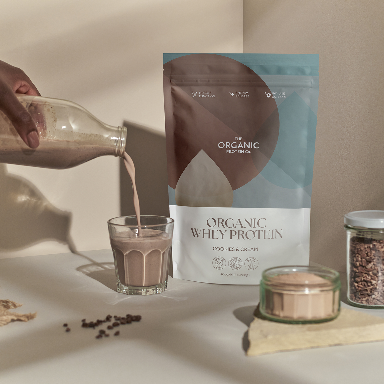 The Organic Protein Co. – wholesale Protein/superfood powder – Cookies & Cream Organic Whey Protein2