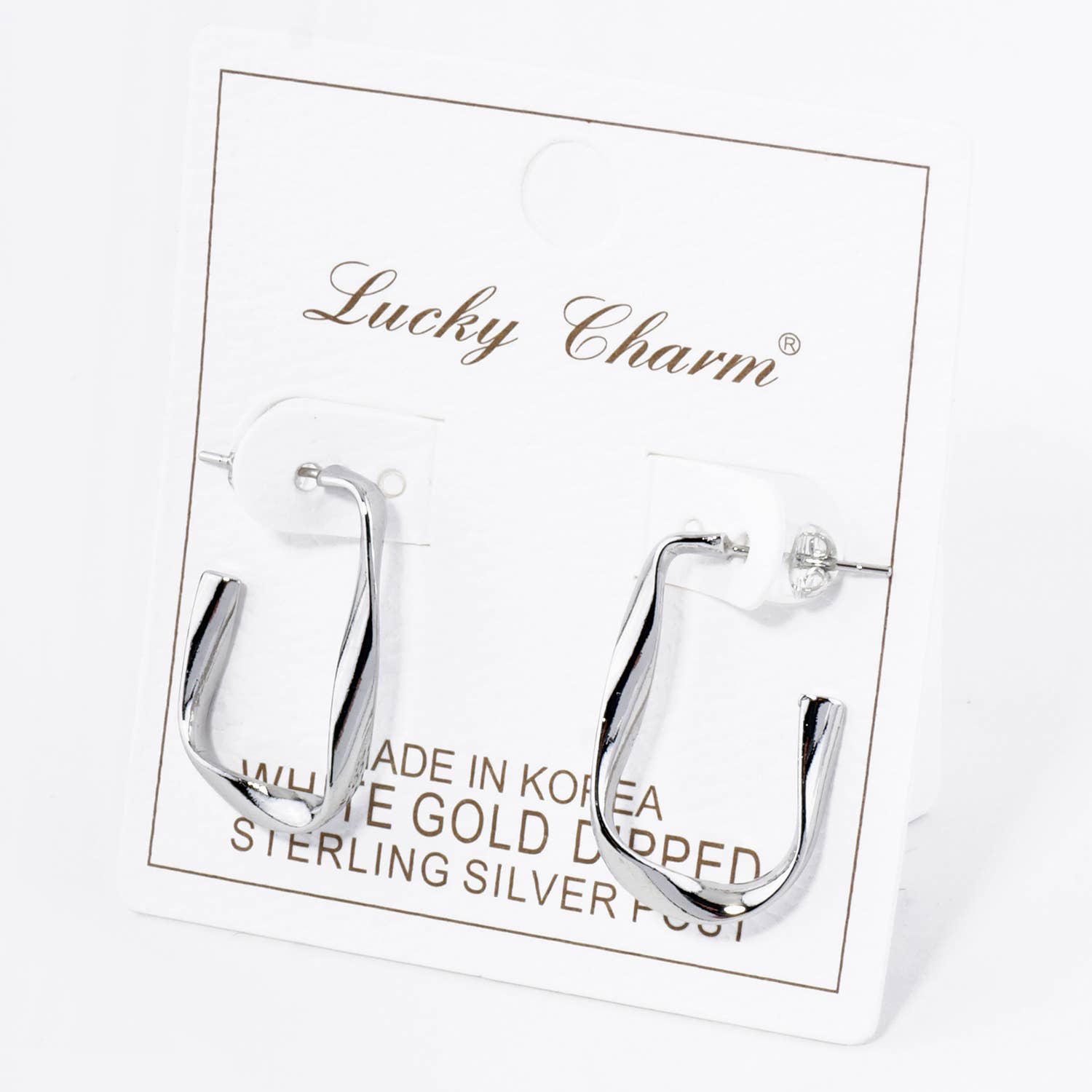 OHBOOBA DESIGN – Brincos de argola por atacado – BRINCOS DE ARGOLA RETANGULARES DE 25MM COM IMERSÃO EM OURO 18K3