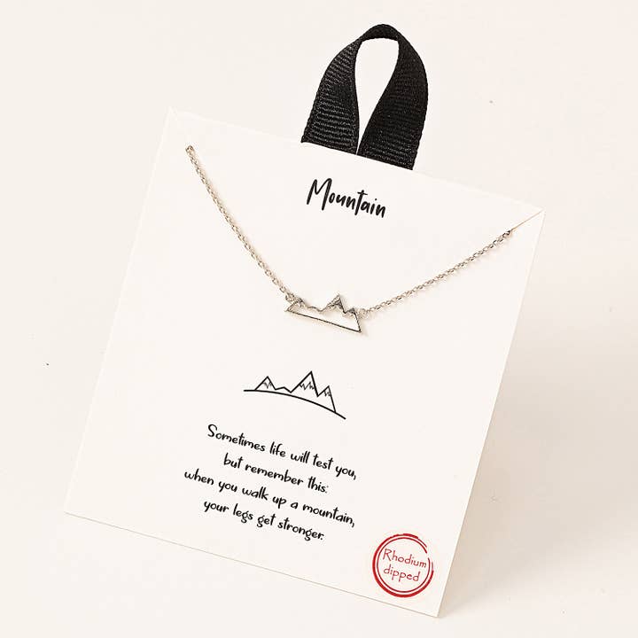 Fame Accessories – wholesale Pendant/charm necklace – Mountain Range Pendant Necklace