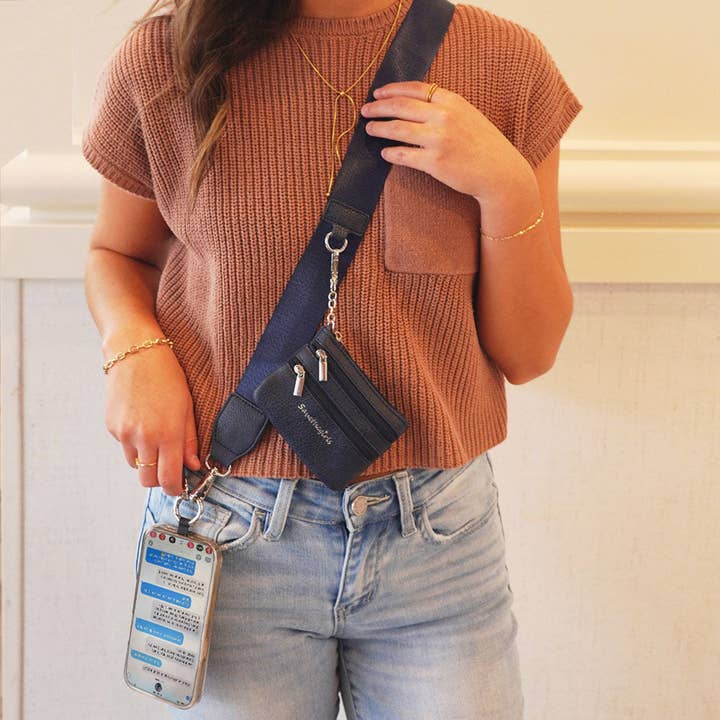 Save The Girls - Wholesale Bag Strap - Women's - Clip & Go Strap w/Zippered Pouch Solid9