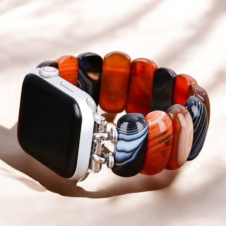 Cape Diablo - Wholesale Watch Band/Strap - Unisex - Bohemian Onyx Elegance Stretch Apple Watch Strap