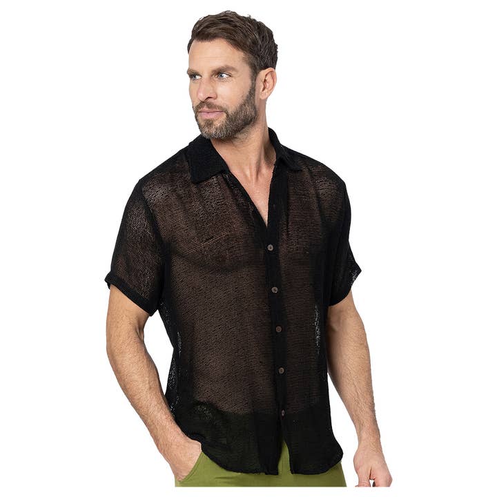 CHEMISE ÉTÉ MANCHES COURTES HC3500A pour la vente par La Mano Boho