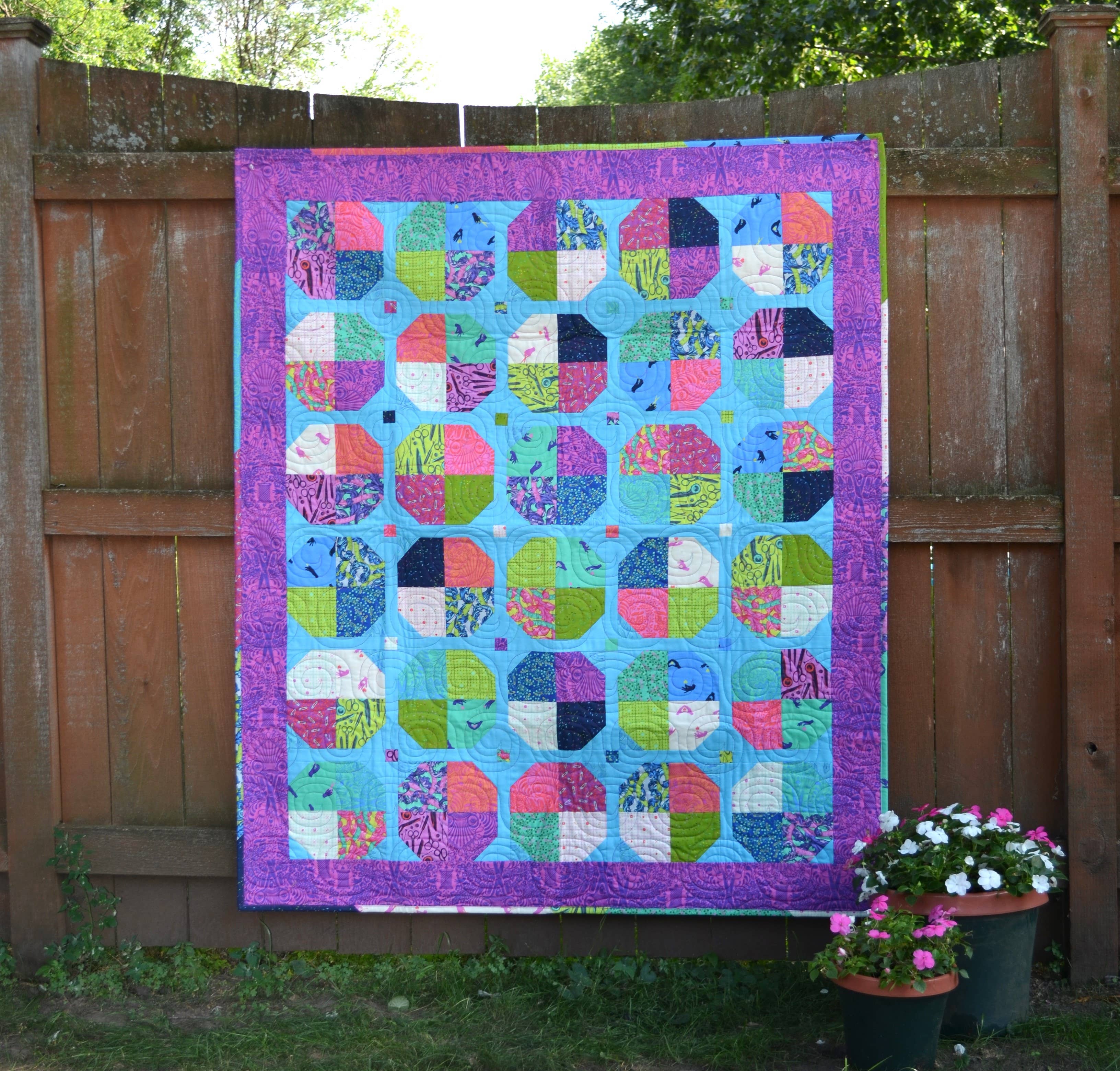 Purple Daisy Quilt Designs - Wholesale Quilt - Patricia Quilt Pattern