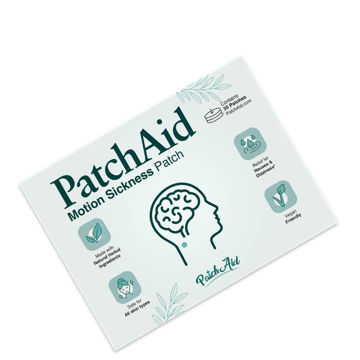 PatchAid – Engroshandel Kosttilskud og vitaminer – Plaster mod køresyge – Hurtig lindring af kvalme og svimmelhed
