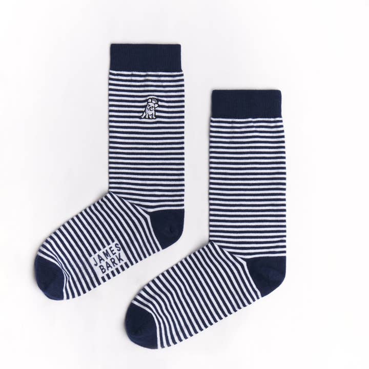 NAVY Men's Striped Printed Socks for wholesale on Faire