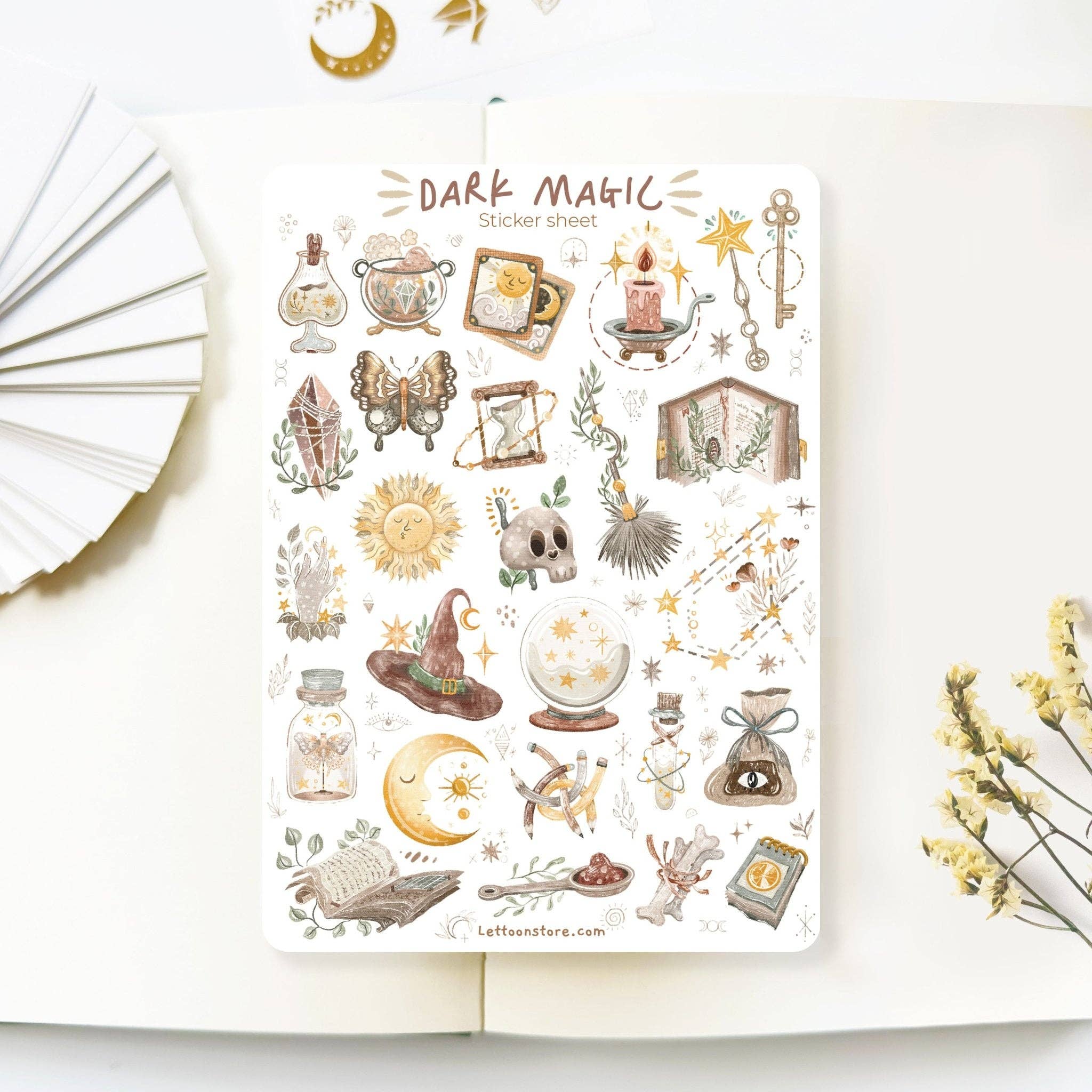 Lettoon - Wholesale Sticker - Sticker Sheet - Dark Magic