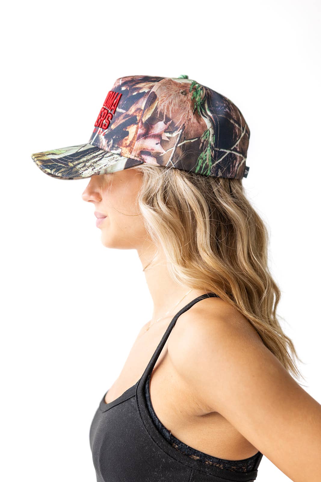 Oklahoma Brando Camo Canvas Trucker Hat for wholesale on Faire1