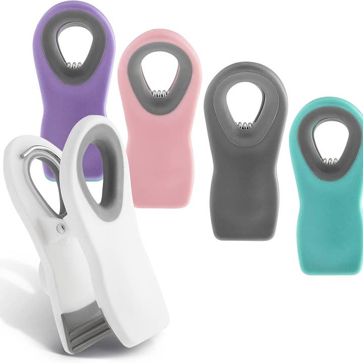 Bag Clips with Magnet, Multicolor Set of 5 for wholesale by Crover