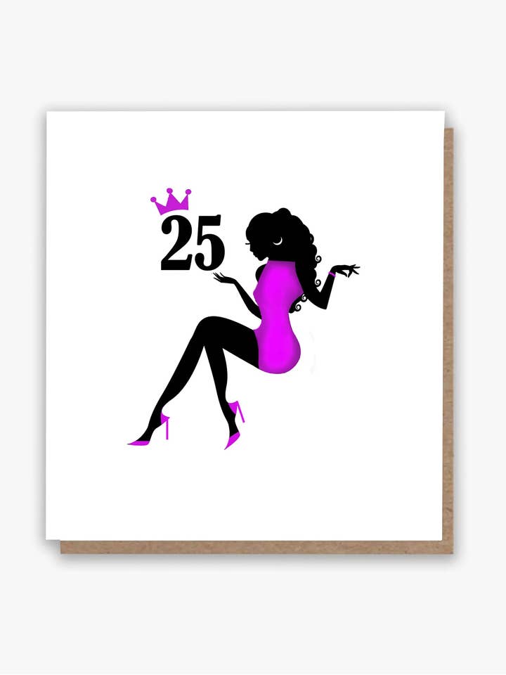 Feliz 25ª Tarjeta (PP) para venta al por mayor de All Shades