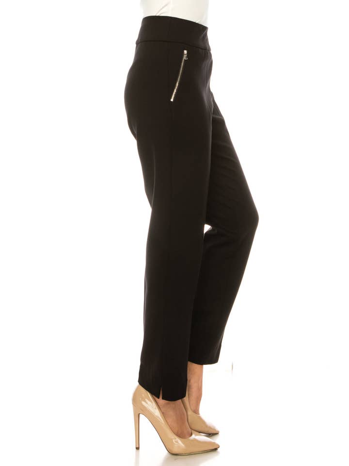BLACK Zac & Rachel Straight Leg Pull-On Pants for wholesale on Faire