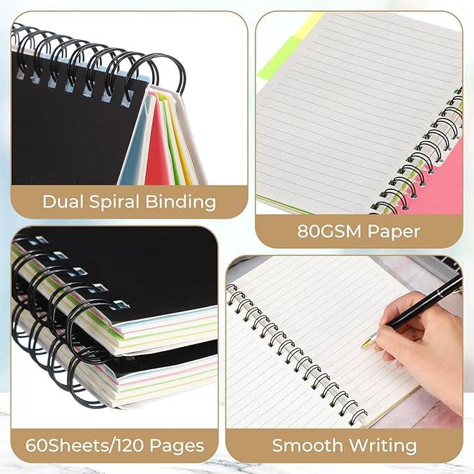 Crover - Wholesale Notebook - A5 Spiral Notebook with Dividers 5