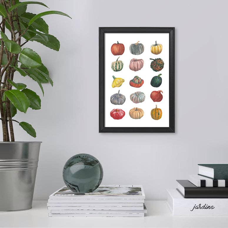 Lucy Locks Art - Wholesale Art Print - Pumpkin A4 Print3