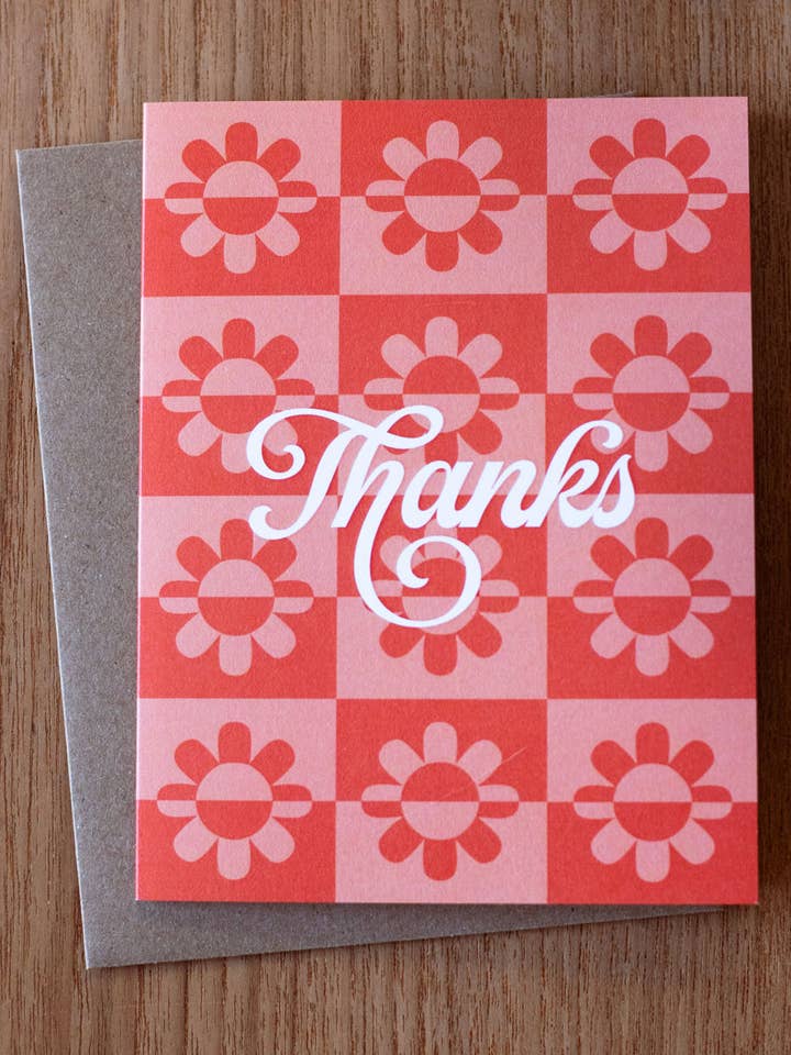 Tarjeta de felicitación Thank You Daisy para venta al por mayor de Yeehaw Paper Co.