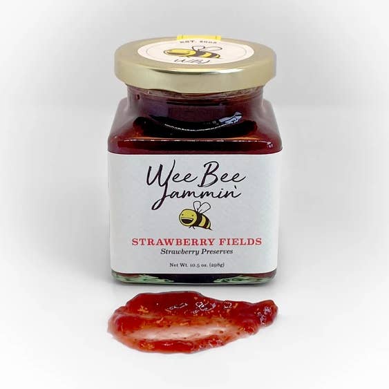 Champs de fraises - Conserves de fraises pour la vente par Wee Bee Jammin'