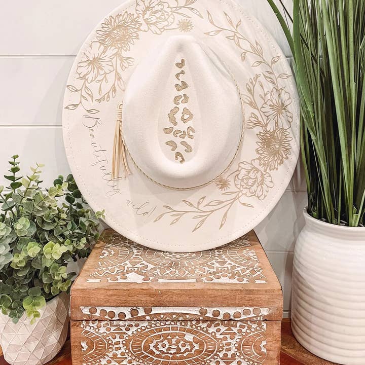 Willie & Dolly Designs - Wholesale Cowboy Hat - Women's - Engraved Floral Hat0