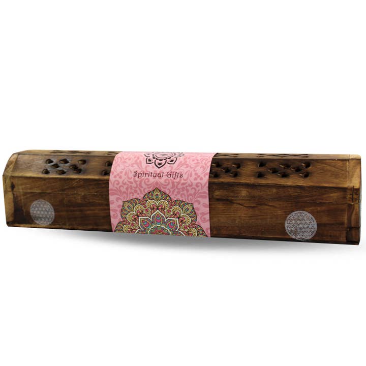 Green Tree - Wholesale Incense Holder - Green Tree Flower of Life Box Incense Holder