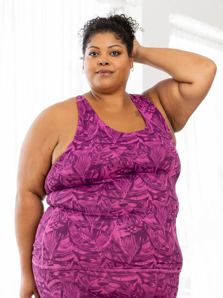 Soutien Prateleira Tank Top - Folha de Cacto por atacado de Superfit Hero