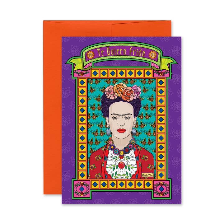 The Art of Pamela Joy Trow - Wholesale Love card - I Love You Frida Greeting Card0
