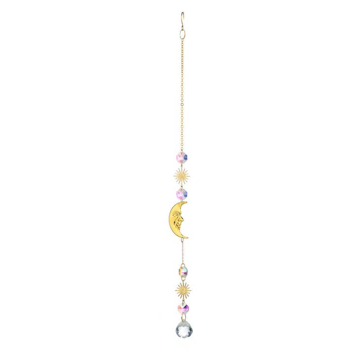 Dipped Shop – Engroshandel Solfanger – Metal Sol Måne Krystal Hjem Ophæng DP25A9316