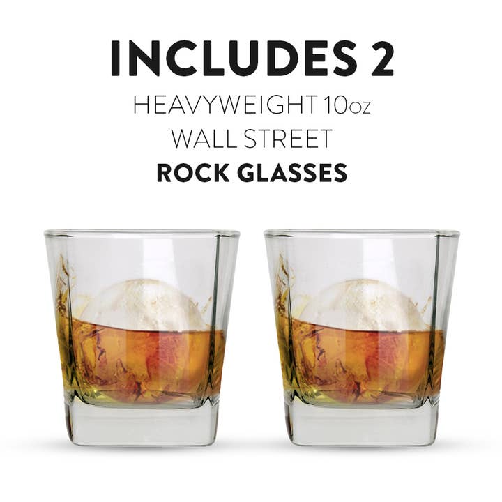 The Original Whiskey Ball - Wholesale Cocktail/Liquor Glass - The Original Whiskey Ball Duo Set