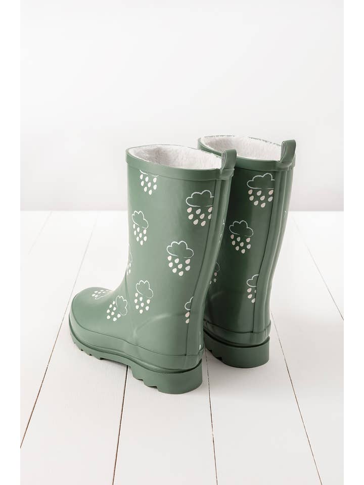 Grass & Air - Wholesale Rain Boots - Women's - Khaki Adult Colour-Changing Winter Wellies2