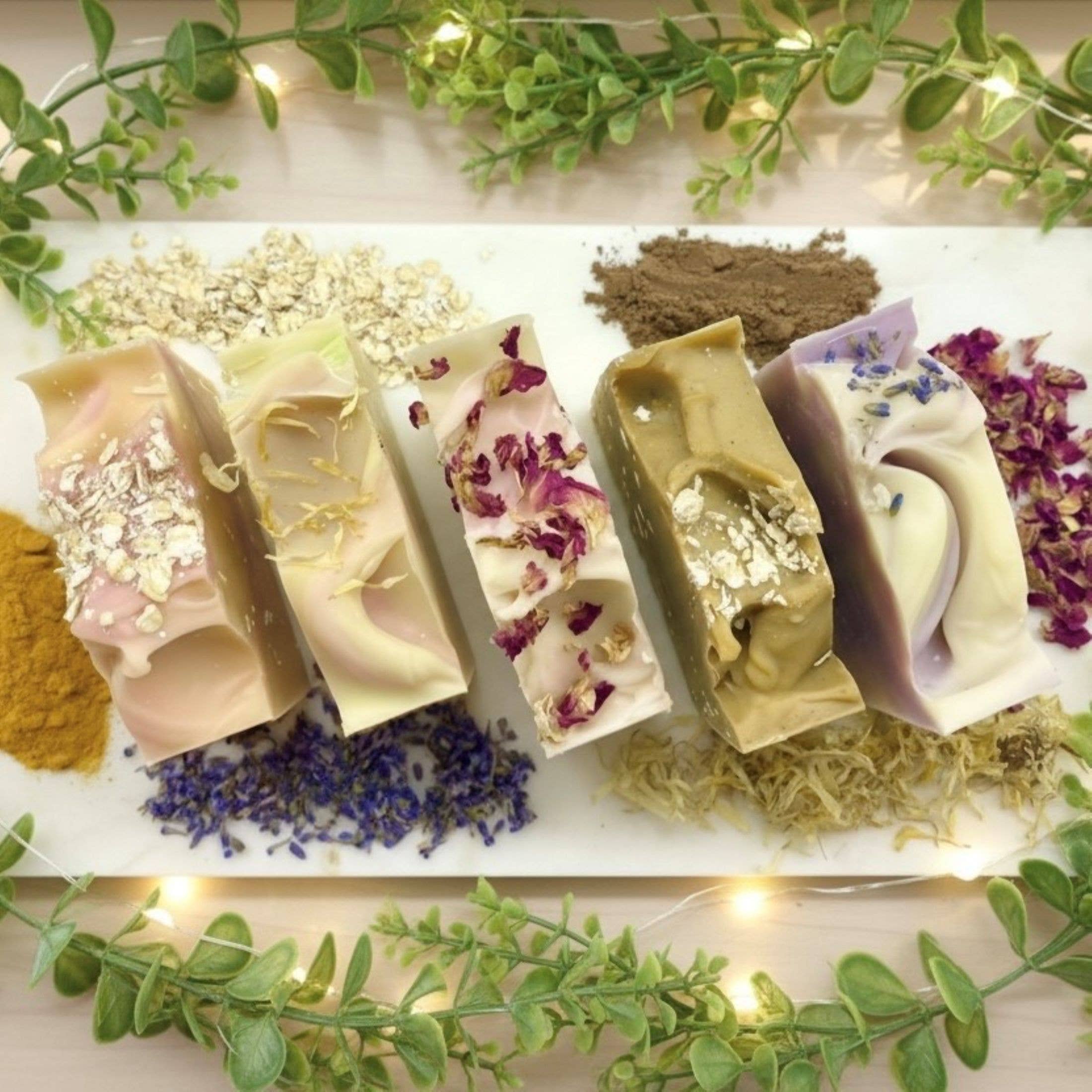 SARATOGA SOAP COMPANY - Wholesale Bar Soap - Peppermint Frost Handmade Soap Bar SEASONAL VEGAN Winter7