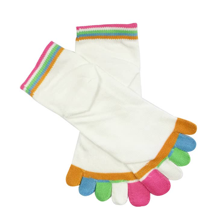 Wrapables.com - Wholesale Socks - Women's - Wrapables Colorful Five Toe Socks Set of 55
