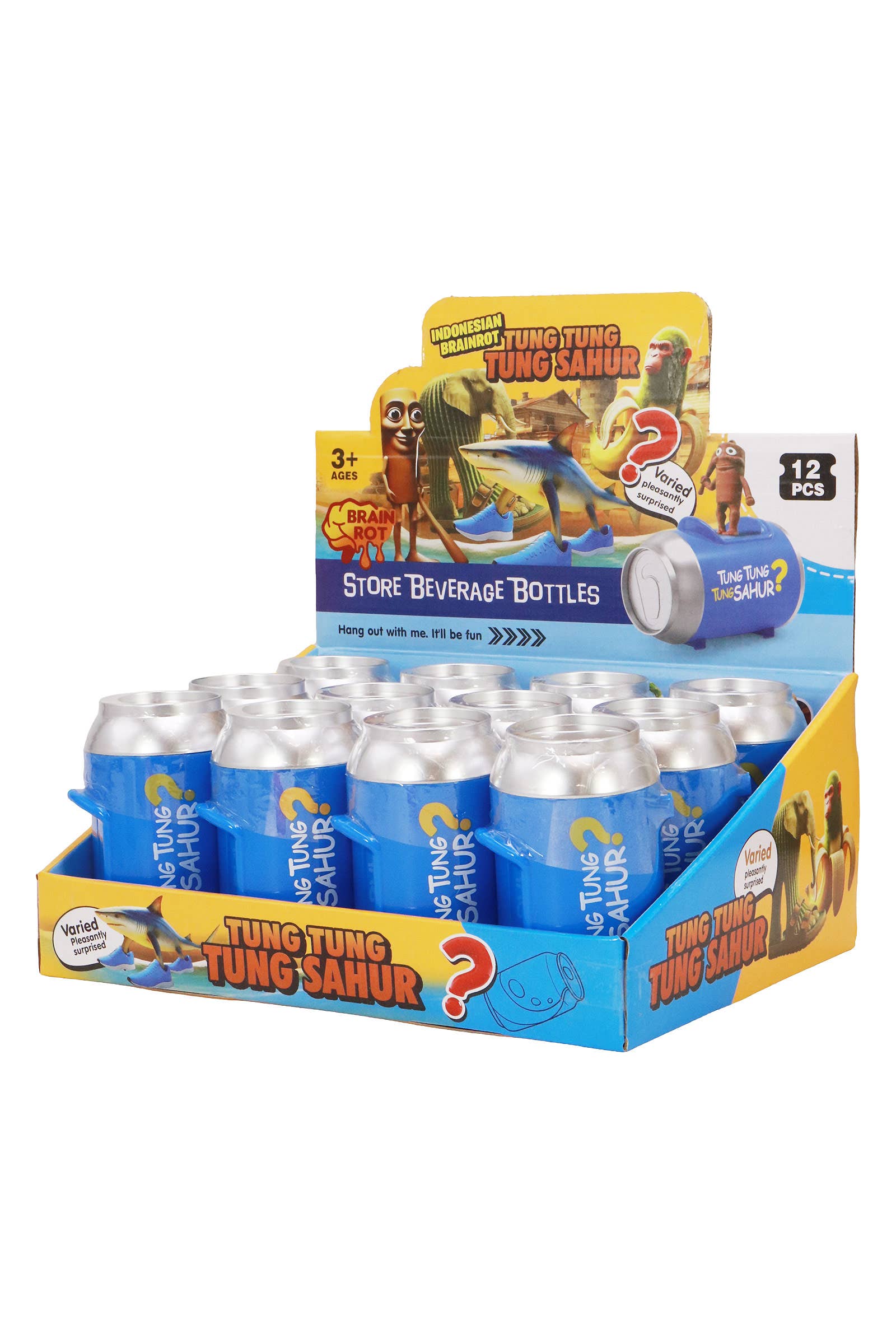 ASSORTI Boîte Mystère de Canettes de Soda Bleu Brain Rot - 12 Pièces en vente sur Faire2