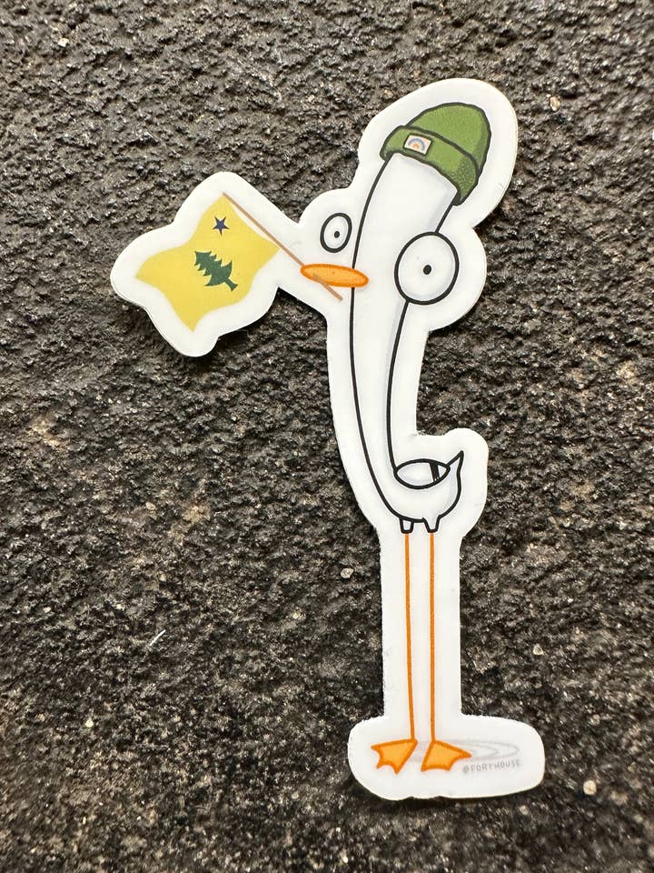 Maine Seagull Sticker for wholesale by FortHouse Studios