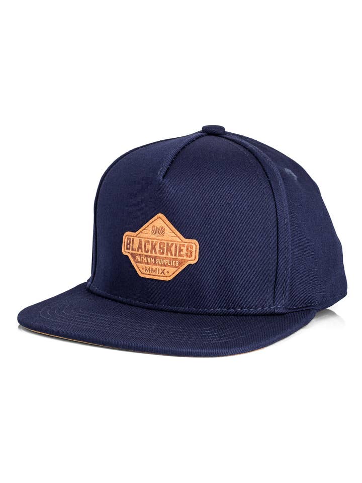 Casquette Snapback Essentials Enfant Bleu marine-Bleu marine-Marron pour la vente par Blackskies