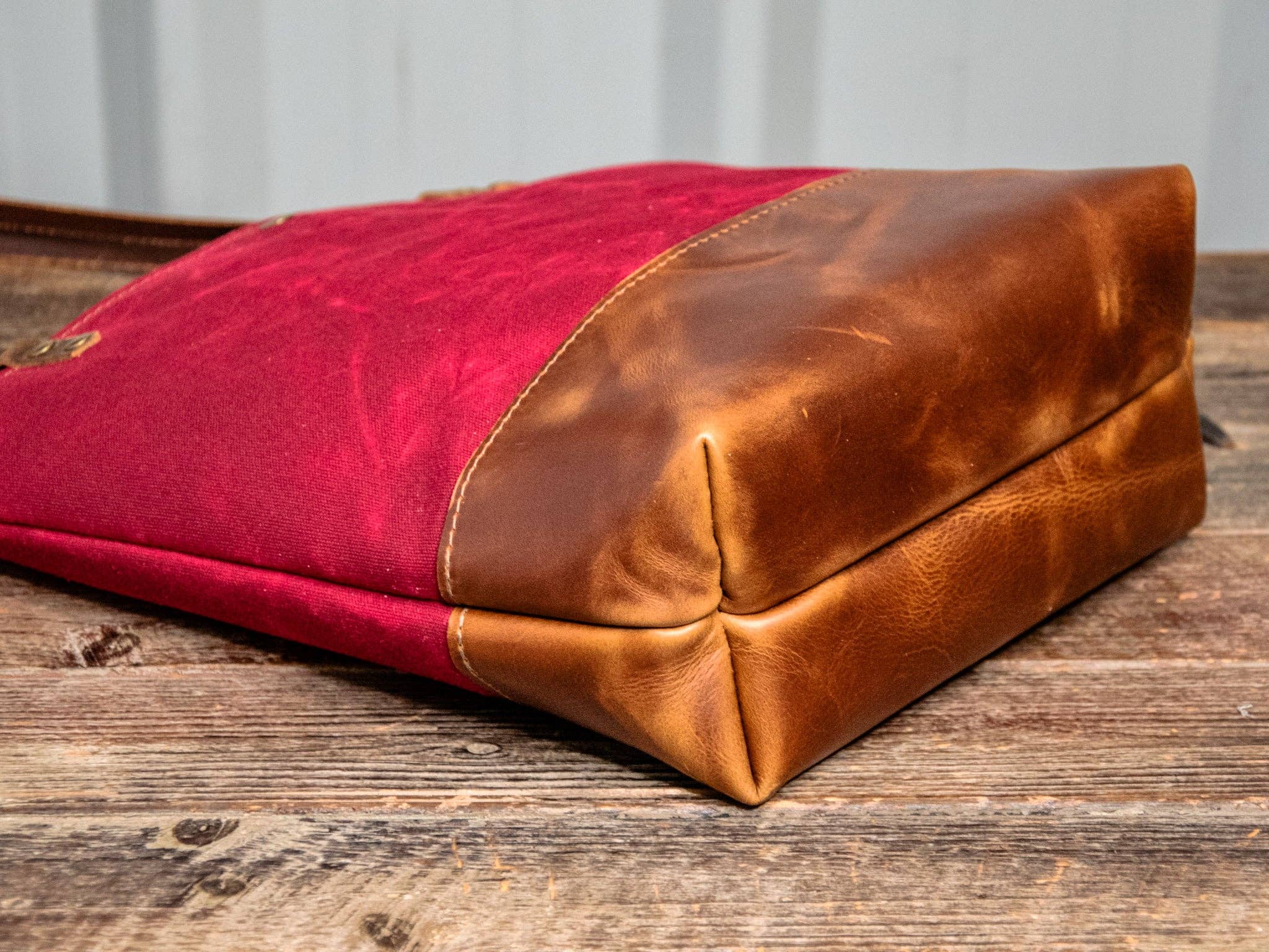 In Blue Handmade - Wholesale Tote Bag - Women's - Essential Waxed Canvas and Leather Tote with Options1