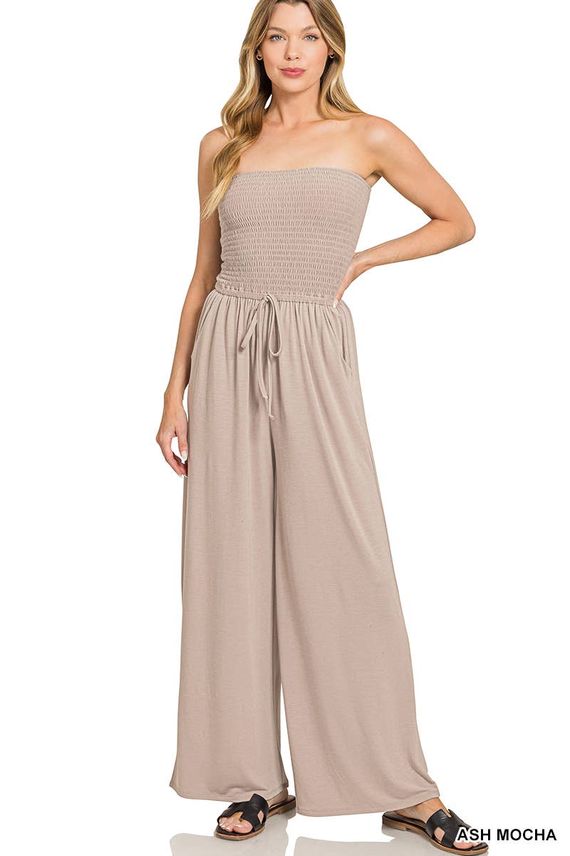 Vanilla Monkey - Wholesale Jumpsuit - Women's - Smocked Tube Top Jumpsuit0