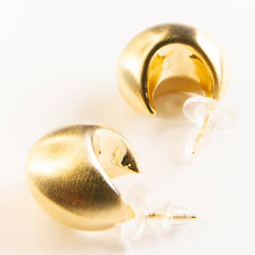 SOPHIA GOLD CRESCENT EARRINGS for wholesale on Faire0