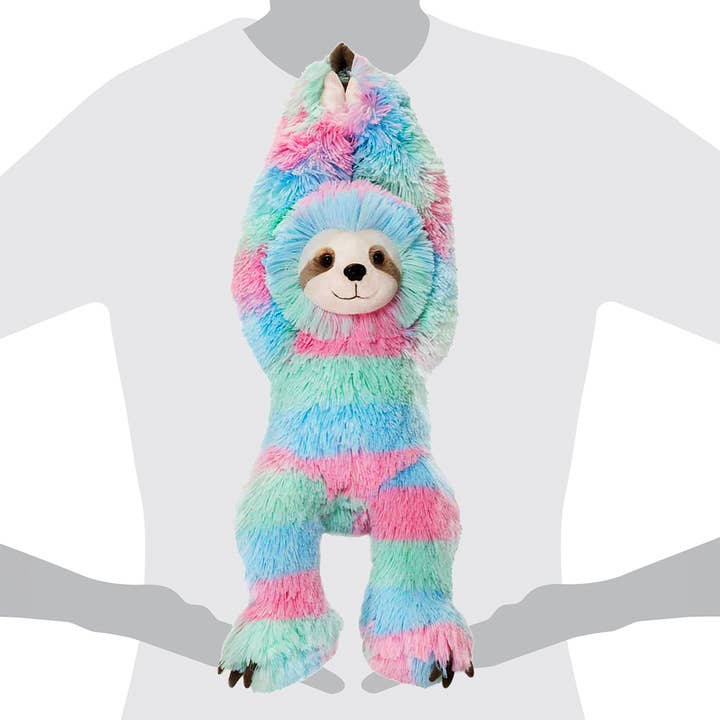 Kelli's - Wholesale Stuffed/Plush Toy - Kids & Baby - Plush Hanging Rainbow Sloth1
