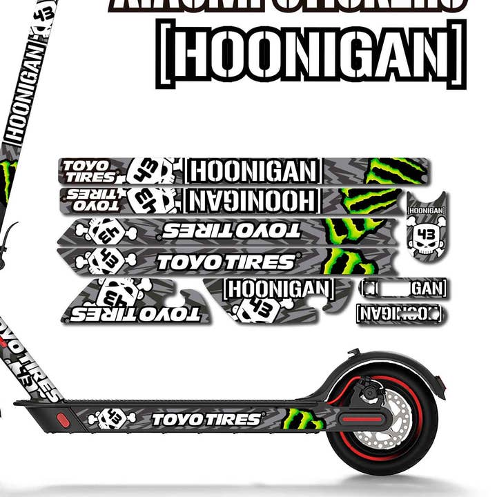 Scooters élégants | Vinyle pour Xiaomi M365 Hoonigan pour la vente par Stylish Scooters