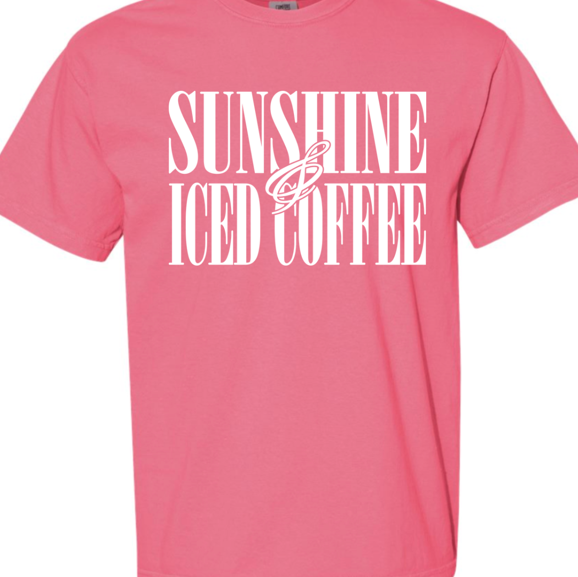 Kiki's Boutique - Wholesale Screen Printed T-Shirt - Women's - Sunshine and Iced Coffee Comfort Color Tee4