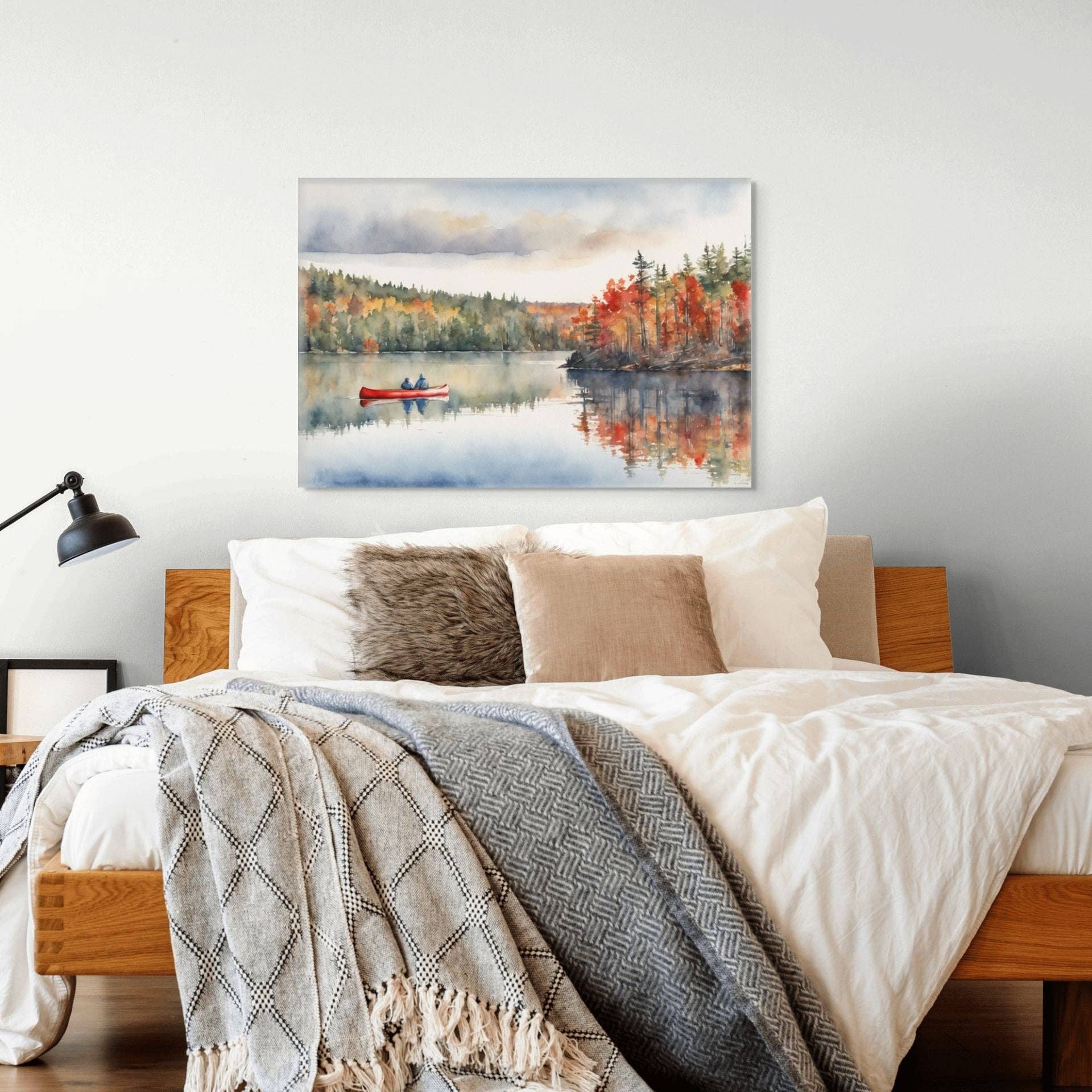 August Print Shop - Vente Affiche d'art - Père et fils en canoë3