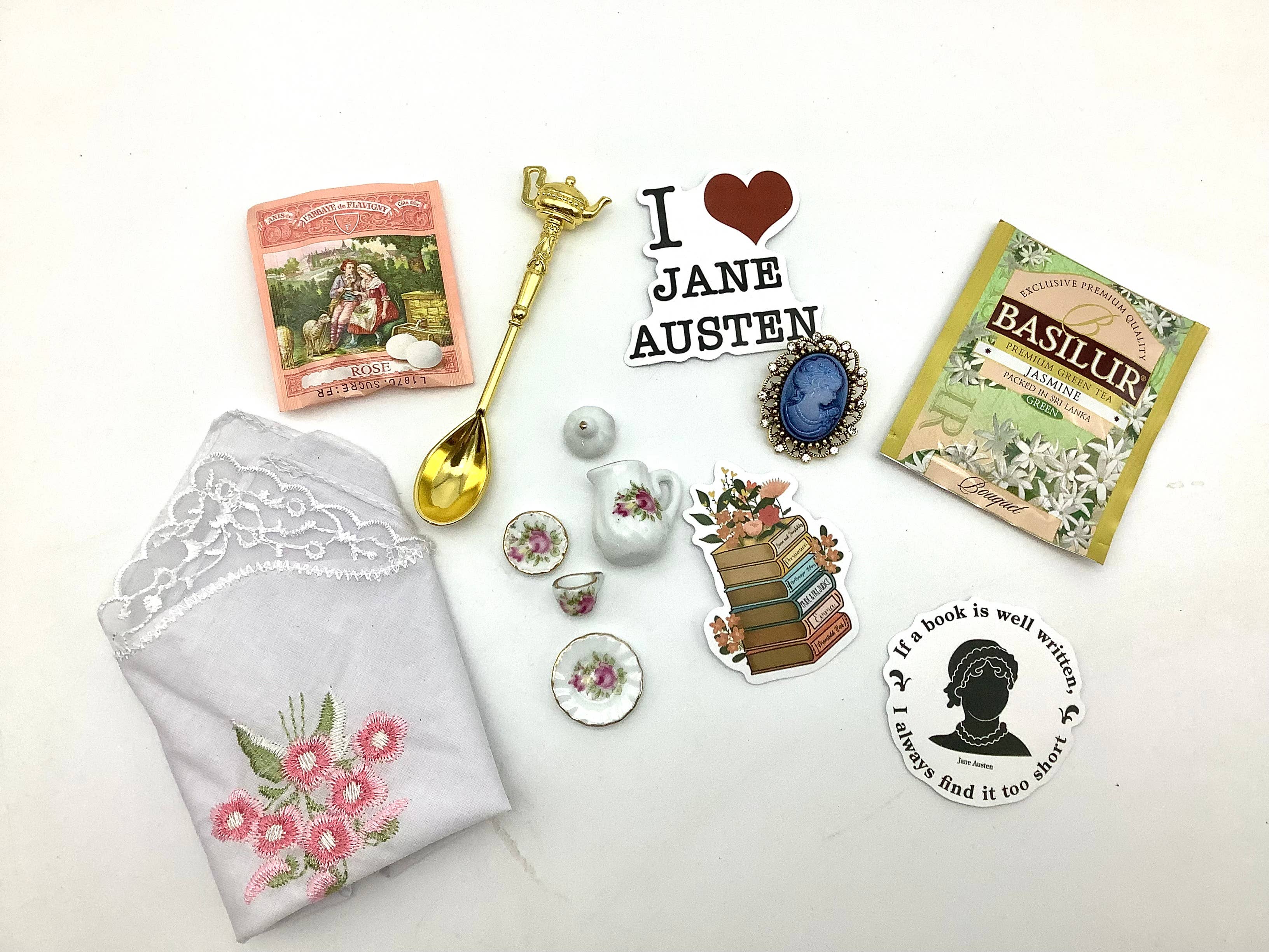 All Little Cute Things - Wholesale Gift Bag Set/Pack - Jane Austen Gift Set. Tin Gift Box filled with trinkets 5