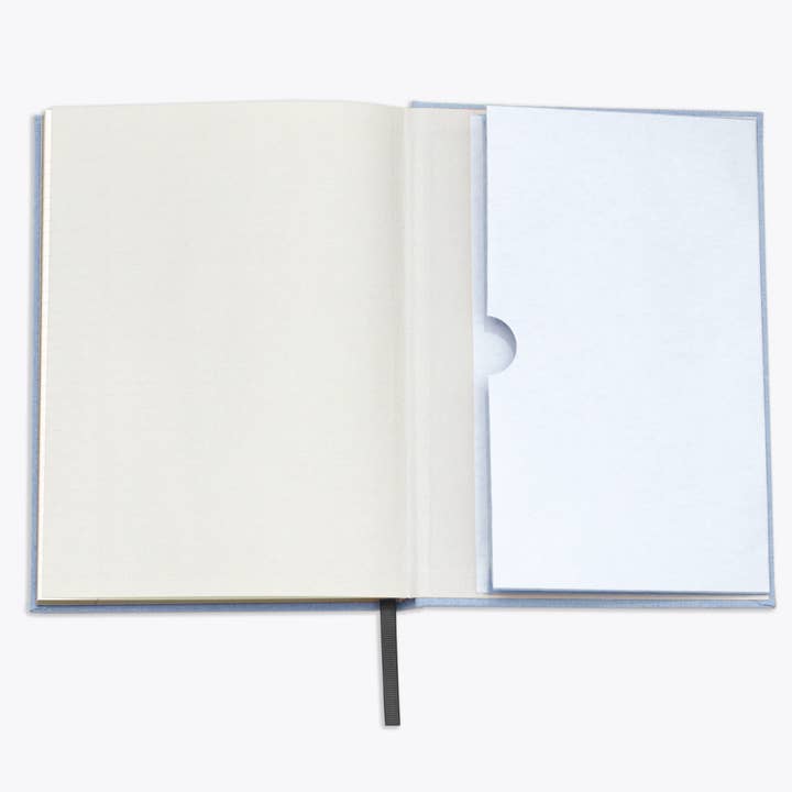 Wit & Delight - Wholesale Journal/Diary - Light Blue Linen Note to Self Journal