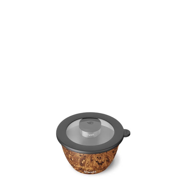 S'well - Wholesale Salad Plate - 64oz Teakwood Salad Bowl Kit2