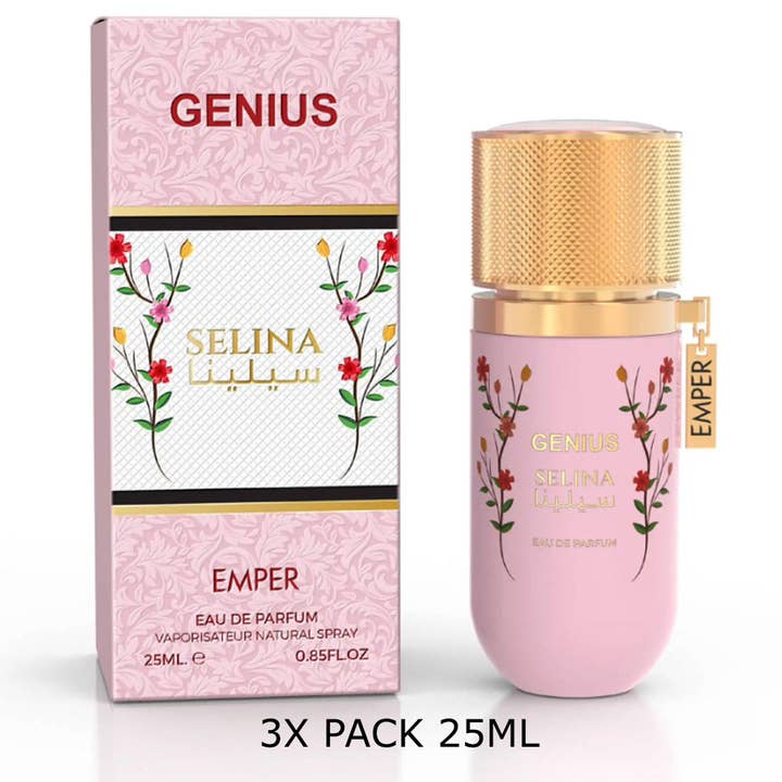 Genius Selina Eau De Parfum 25ml – 3-pak fra Emper for engroshandel hos FRAGRANCE WHOLESALE LTD