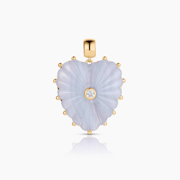 Malene Blue Lace Bail Charm for wholesale by THATCH