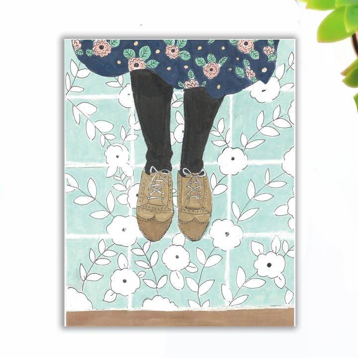 Cement tile card for wholesale by By Lady Fox